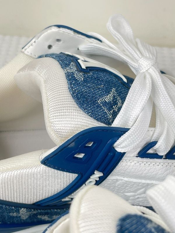 【分期0利率】LV Trainer Sneaker 深藍  9碼【99成新】 