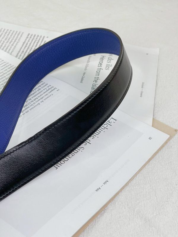 【9成新】HERMES 32MM 雙面皮帶 85CM 