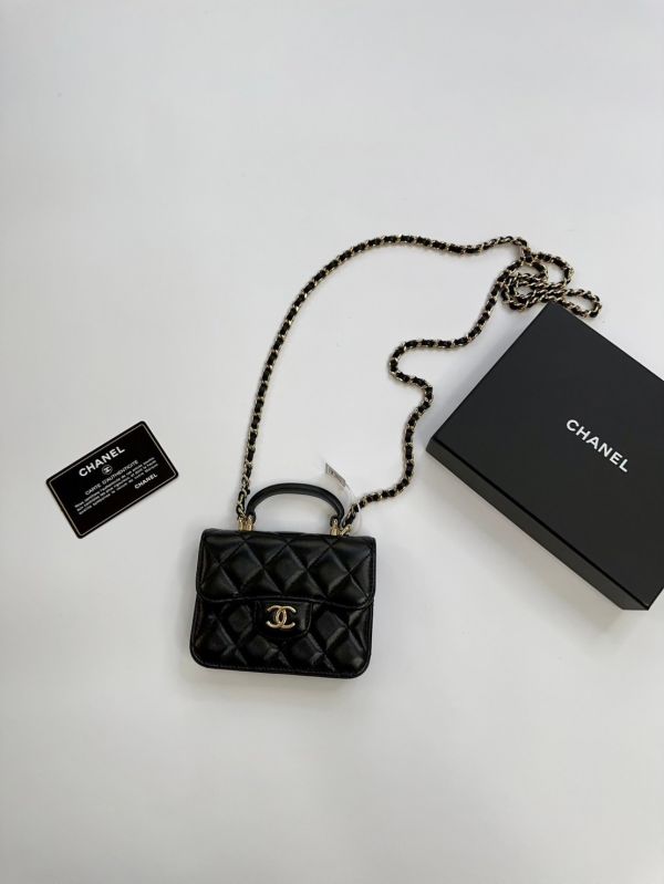 【12期0利率】CHANEL 迷你手提口蓋包【95成新】 