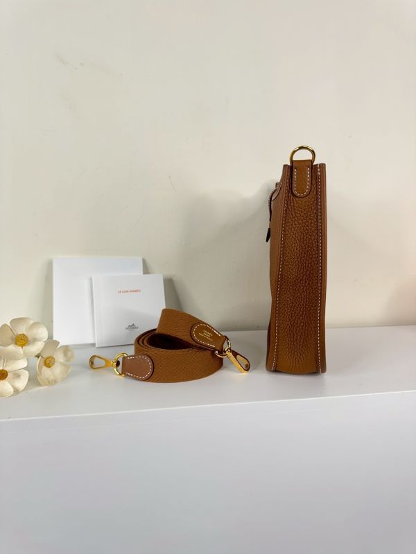 【分期0利率】HERMES Evelyne mini 棕色【未使用閒置品】 