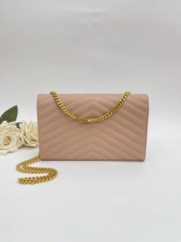【9成新】YSL WOC 魚子醬鍊包 22.5CM 