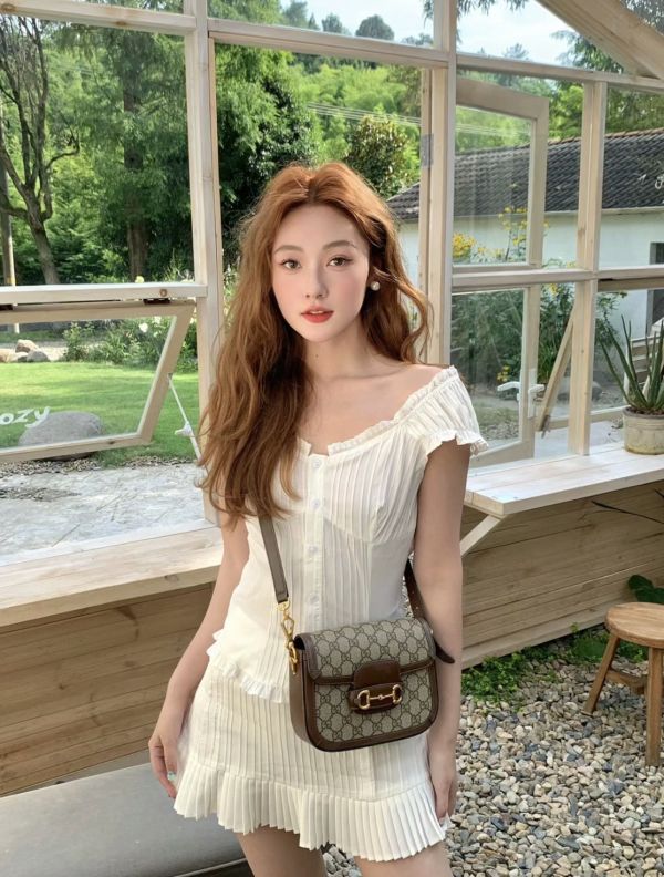 【12期0利率】GUCCI Horsebit 1955 MINI【99成新】 