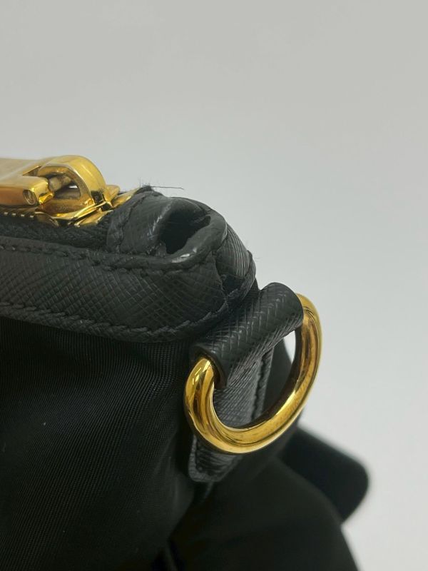 【95成新】PRADA 浮雕LOGO 尼龍托特包 