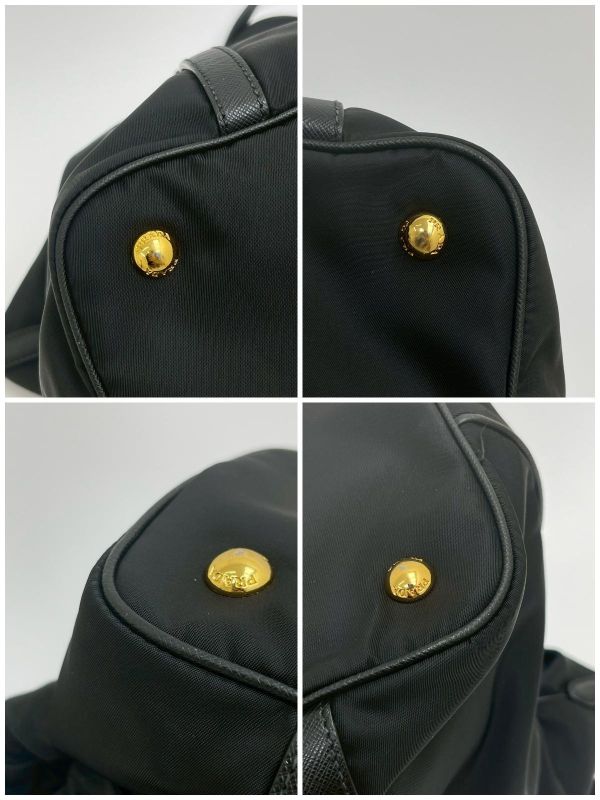 【95成新】PRADA 浮雕LOGO 尼龍托特包 