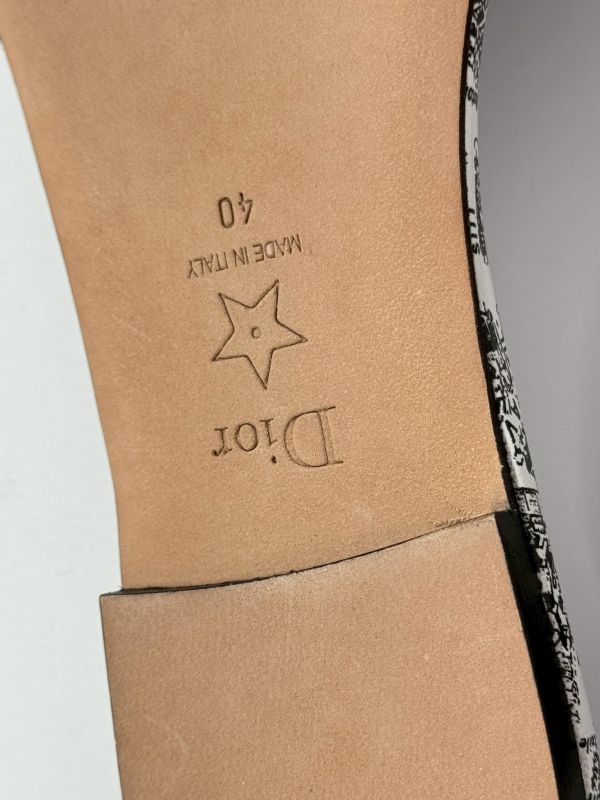 【未使用閒置品】DIOR DWAY 刺繡拖鞋 