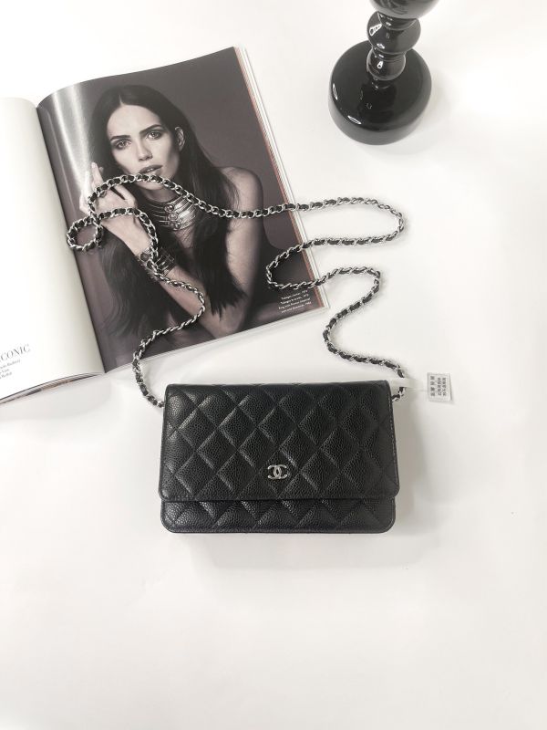 【分期0利率】CHANEL 魚子醬 WOC 黑銀 【全新品】 