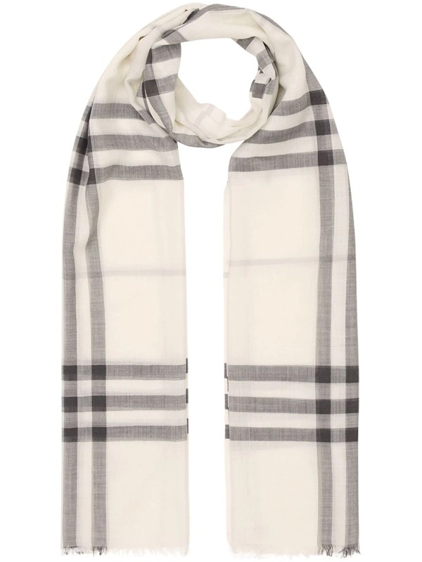 【12期0利率】BURBERRY  格紋羊毛絲巾 女款 