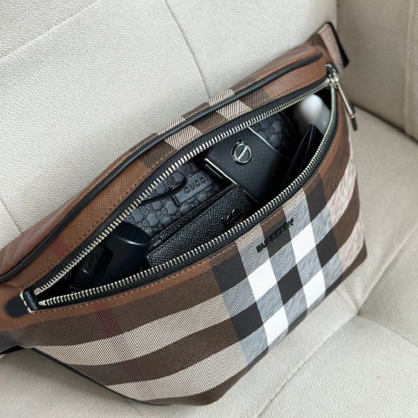 【12期0利率】BURBERRY 格紋腰包 大號【全新品】 