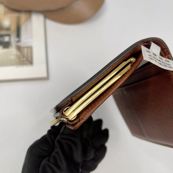 【12期0利率】LV  VTG老花零錢蝴蝶扣中夾【95成新】 