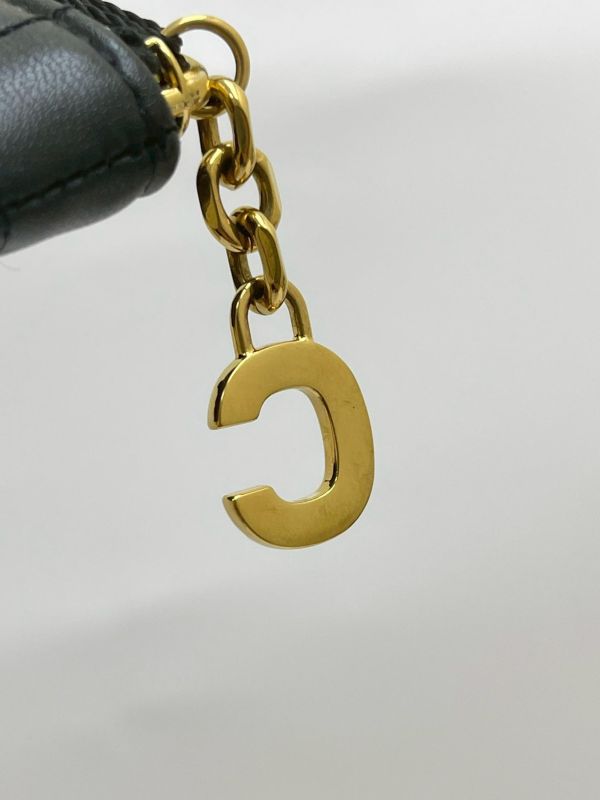 【95成新】CELINE C Charm 絎縫小牛皮零錢包 