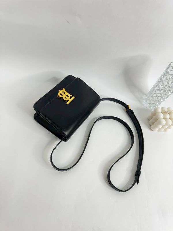 【分期0利率】BURBERRY TB鎖頭 MINI翻蓋斜背包【9成新】 