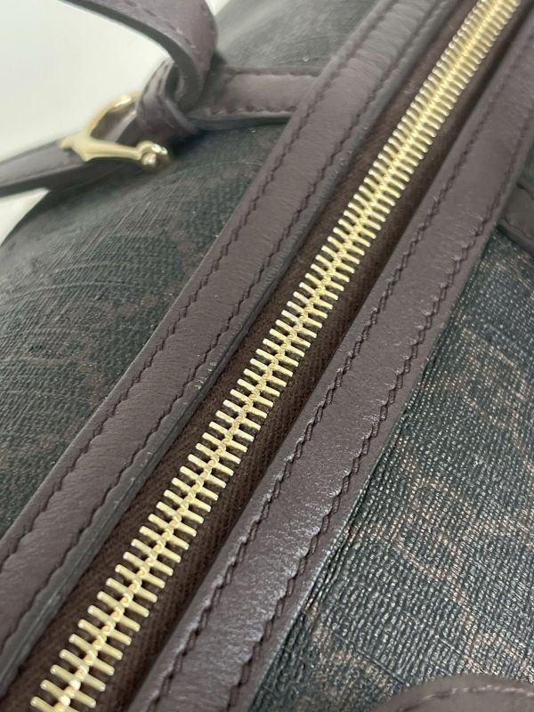【分期0利率】GUCCI 老款滿版雙G帆布波士頓包【9成新】 