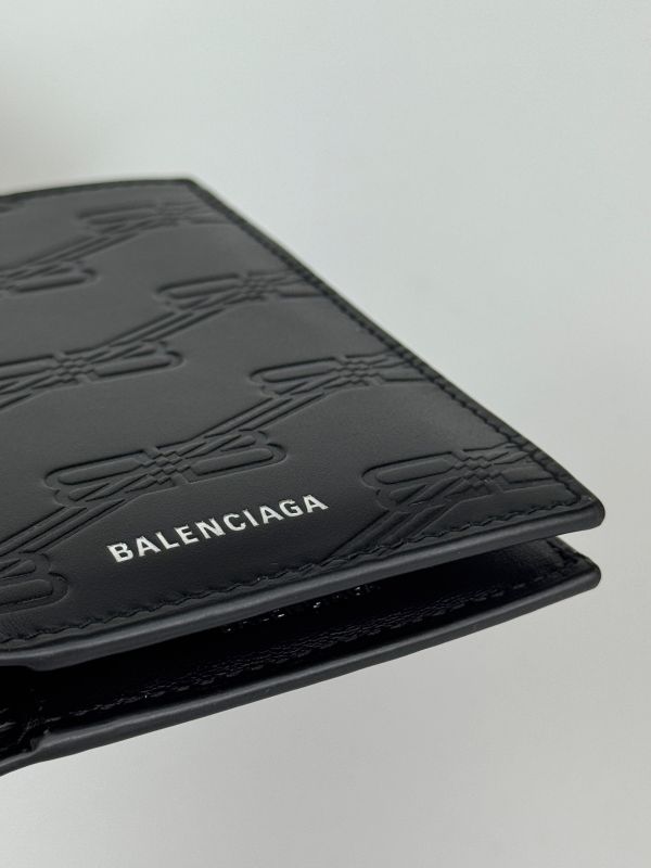 【分期0利率】BALENCIAGA MONOGARM 直式對折短夾【全新品】 