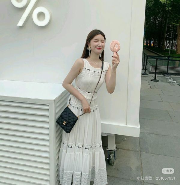 【95成新】CHANEL 19SS 珍珠方形口蓋包 