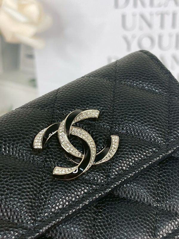 【分期0利率】CHANEL 23S 迷你雙層三折短夾【全新品】 