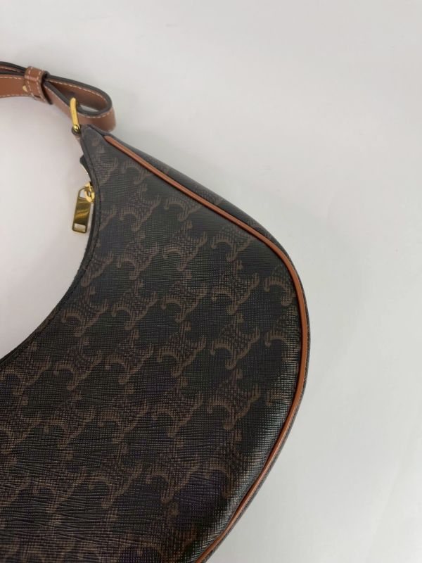 【95成新】CELINE AVA 標誌印花牛皮革手袋 