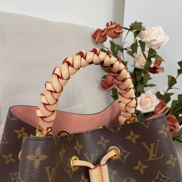 【未用閒置品】【12期0利率】LV NéoNoé復刻編織提把老花水桶包 