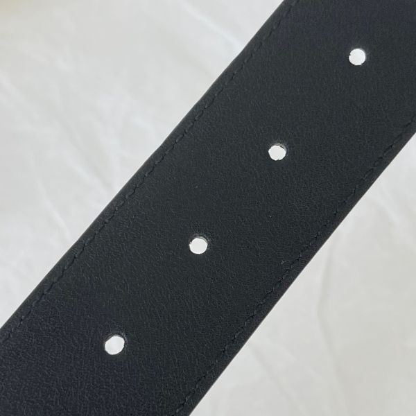 【12期0利率】GUCCI  雙G素面皮帶 3.8公分【88成新】 