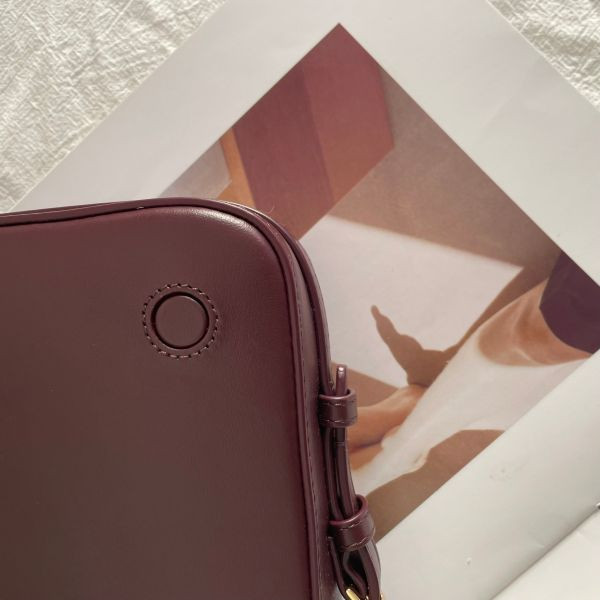 【未用閒置品】BURBERRY Grace 方胖 酒紅 