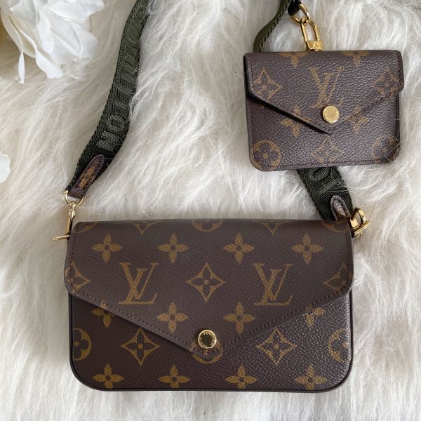 【12期0利率】【二手】LV Félicie Strap & Go 