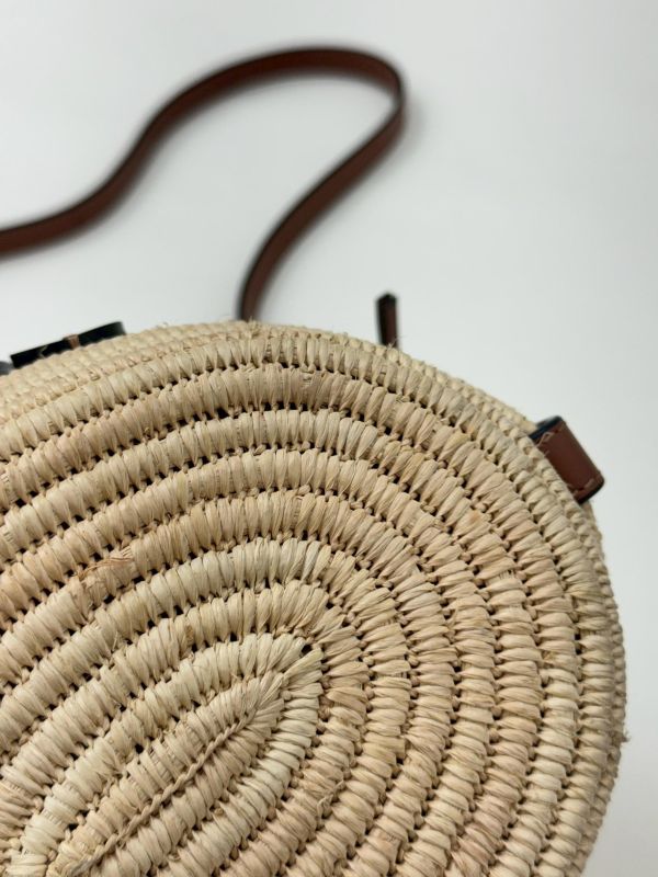 【9成新】LOEWE Beehive 草編水桶包 