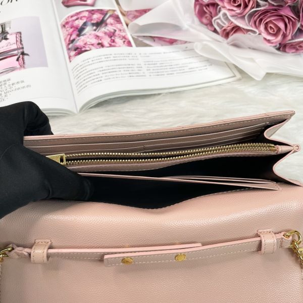 【12期0利率】YSL WOC 魚子醬鍊包 22.5CM【9成新】 