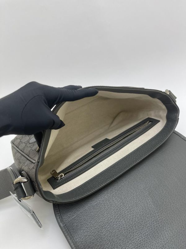 【9成新】GUCCI Ophidia GG Supreme 翻蓋郵差包 