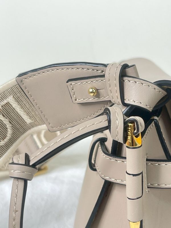 【分期0利率】LOEWE MINI GATE 雙層包 沙色【99成新】 