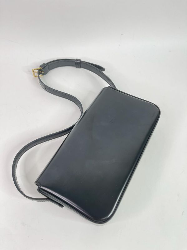 【9成新】CELINE 亮面牛皮革CLAUDE肩揹袋 