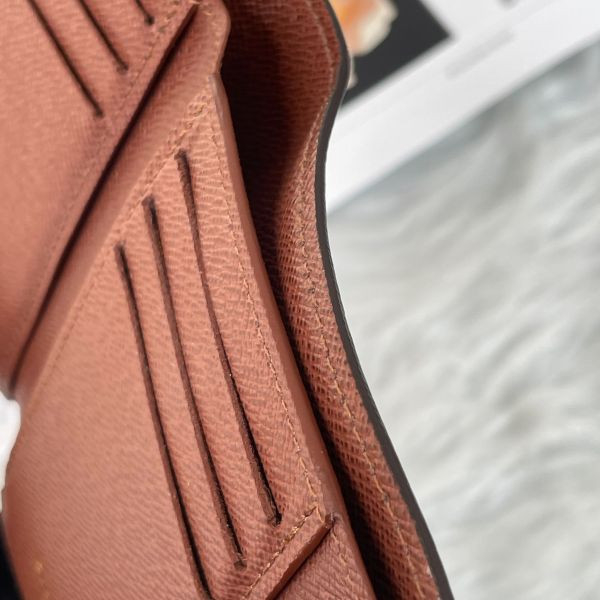 【12期0利率】LV Victorine 老花三折短夾【95成新】 