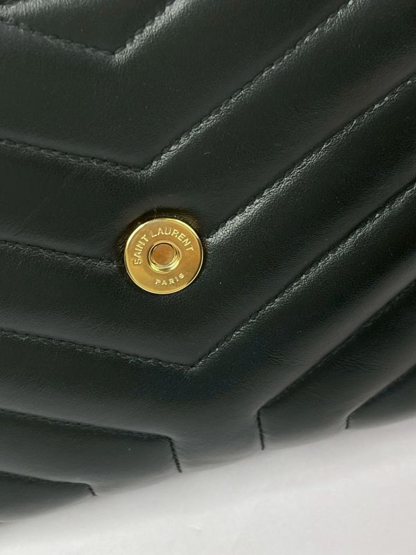 【分期0利率】YSL LOULOU 翻蓋雙層斜背包【95成新】 