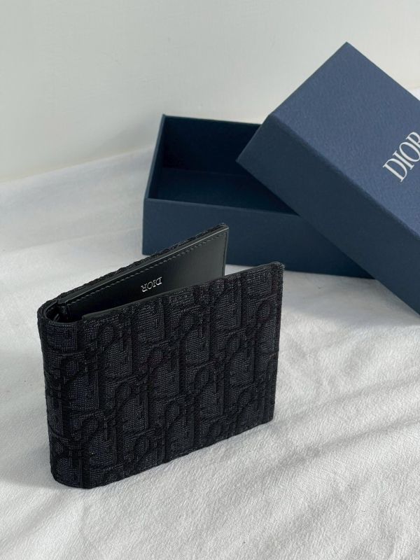 【全新品】DIOR OBLIQUE 對折零錢短夾 
