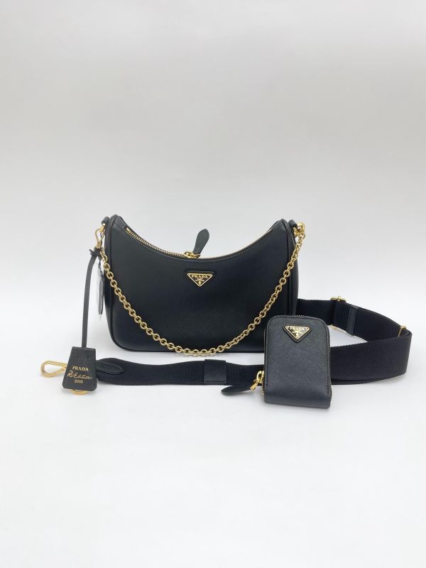 【95成新】Prada Re-Edition 2005 Saffiano HOBO 