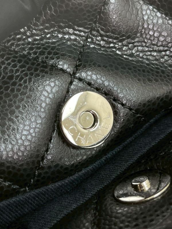 【9成新】CHANEL 顆粒牛皮托特手提單肩包 