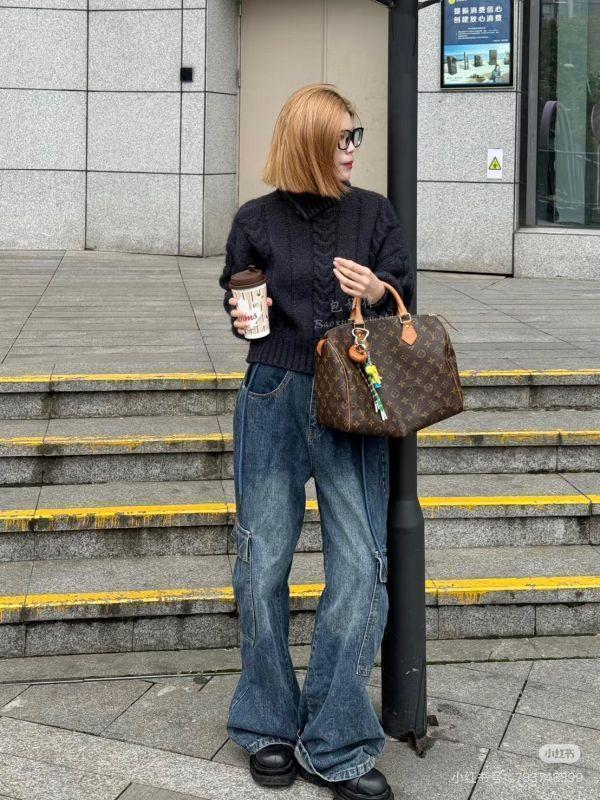 【95成新】LV SPEEDY 30 經典Monogram手提波士頓包 