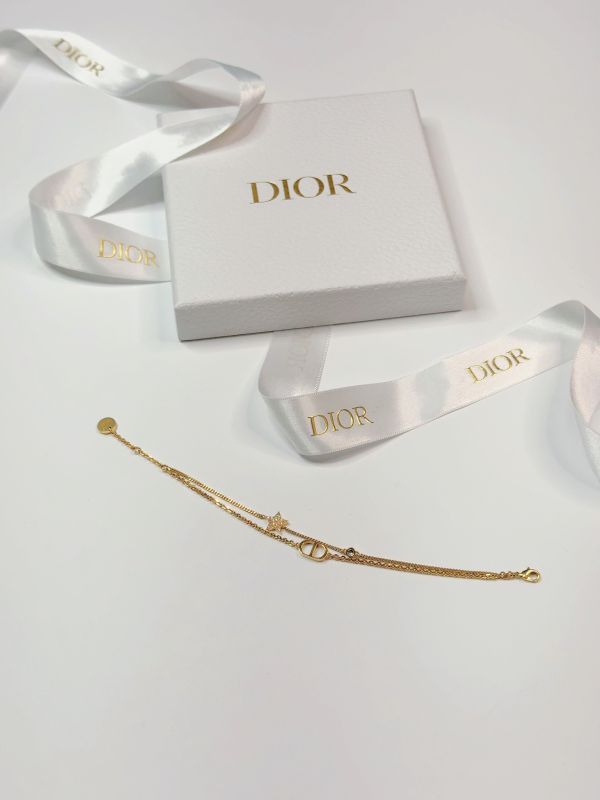 【95成新】DIOR Petit CD 雙鏈手鍊 