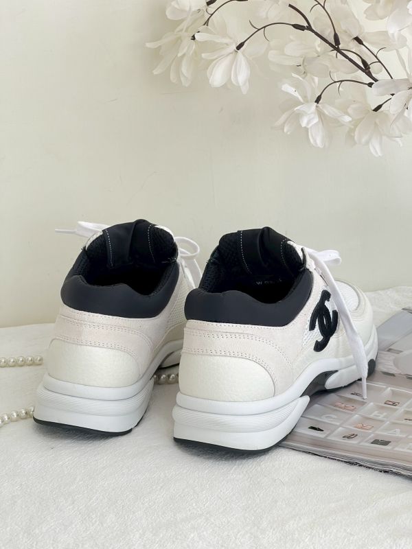 【分期0利率】CHANEL 麂皮拼接網布運動鞋【95成新】 