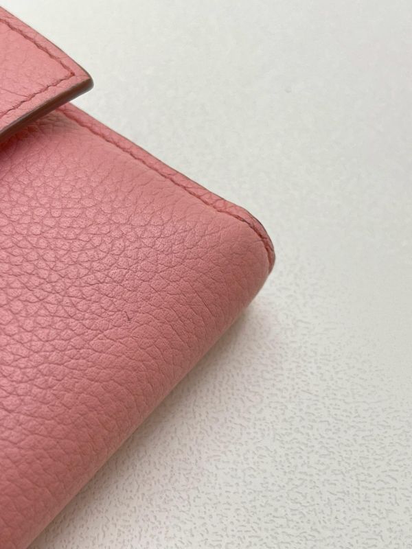 【9成新】LOEWE 粒面小牛皮小號豎款皮夾 