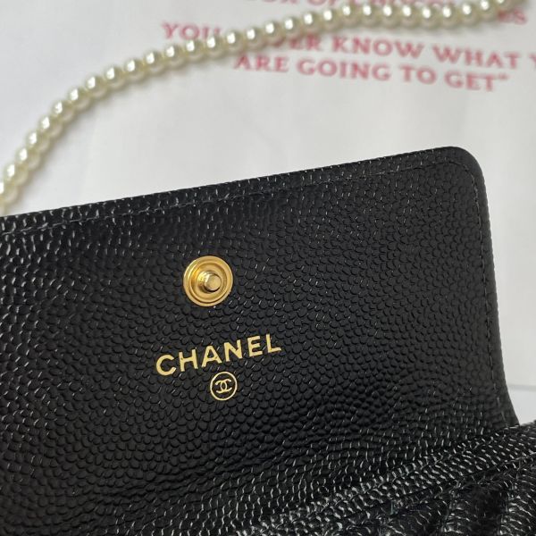 【12期0利率】CHANEL BOY山形紋翻蓋卡包【全新品】 