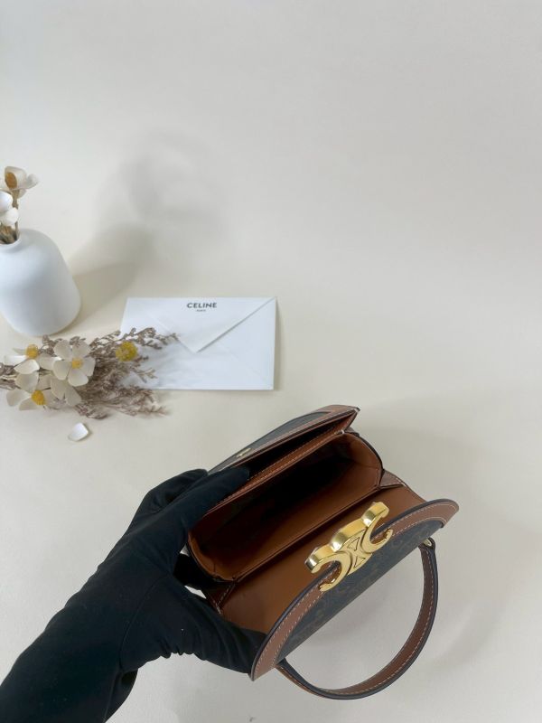 【分期0利率】CELINE BESACE CLEA標誌印花迷你手袋【全新品】 
