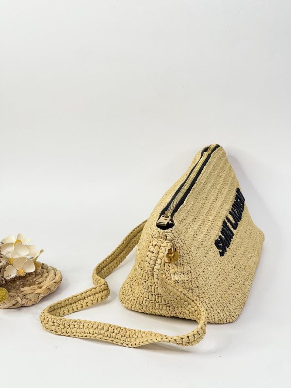 【95成新】YSL 拉菲草斜背包 