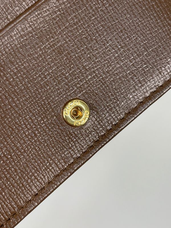 【分期0利率】GUCCI1955 馬銜扣老花4卡零錢短夾【95成新】 