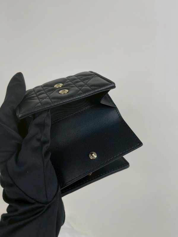 【分期0利率】DIOR Lady Dior Lotus 羊皮短夾【全新品】 