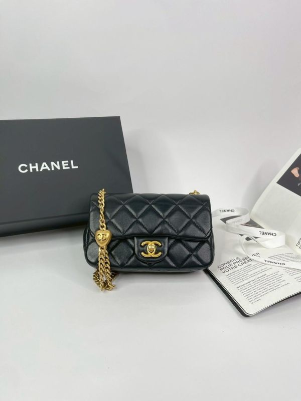 【99成新】CHANEL 愛心金球方胖 