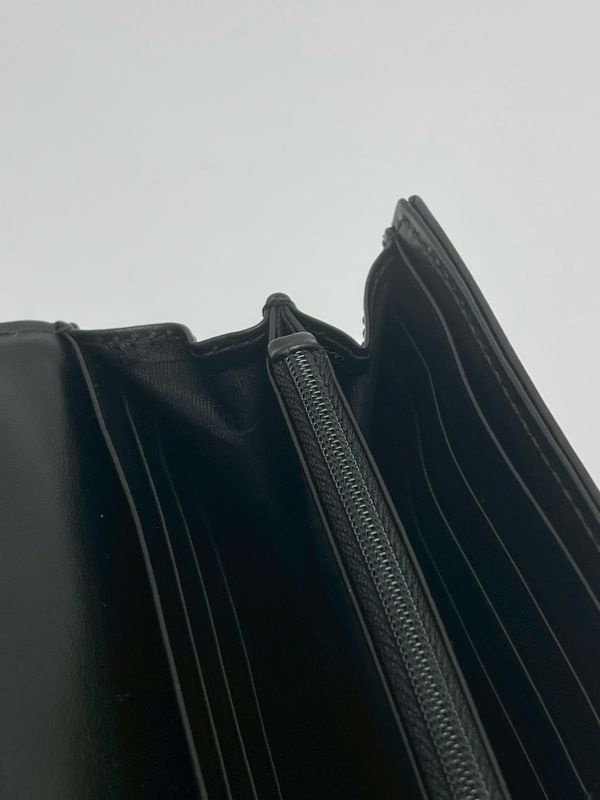 【9成新】GUCCI 馬夢牛皮扣式長夾 