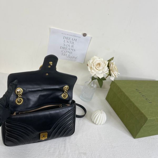 【12期0利率】GUCCI Marmont 小號肩背包【9成新】 