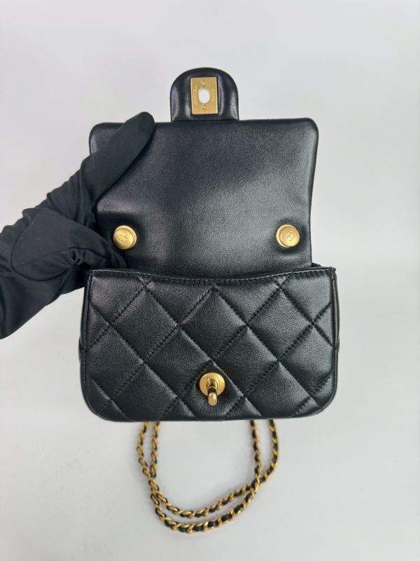 【未使用閒置品】CHANEL 24S 雙湯圓方胖 