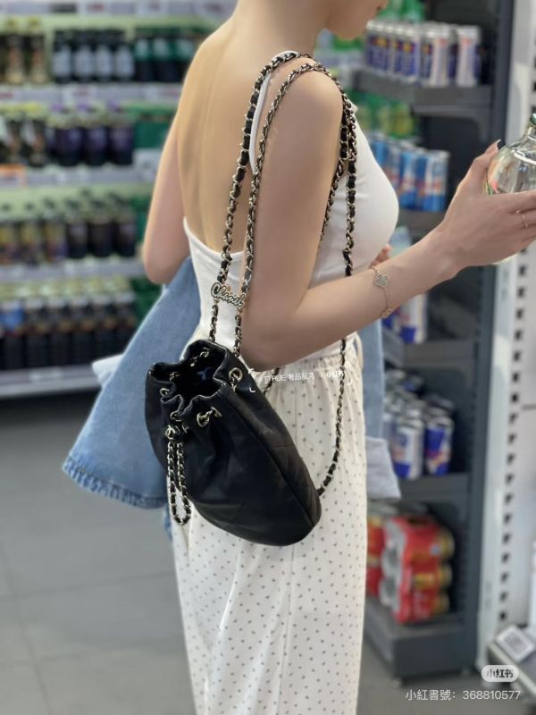 【9成新】CHANEL 24S 束口後背包 