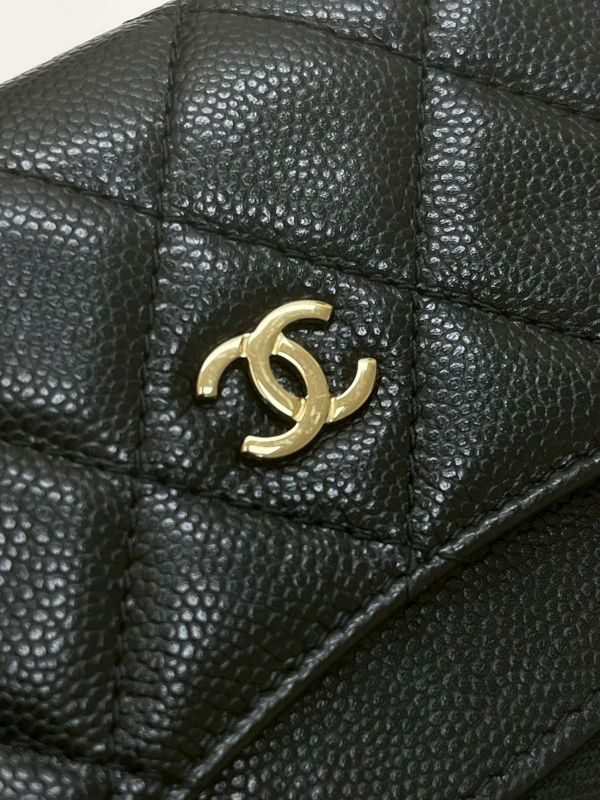 【95成新】CHANEL 經典L型拉鍊零錢包 