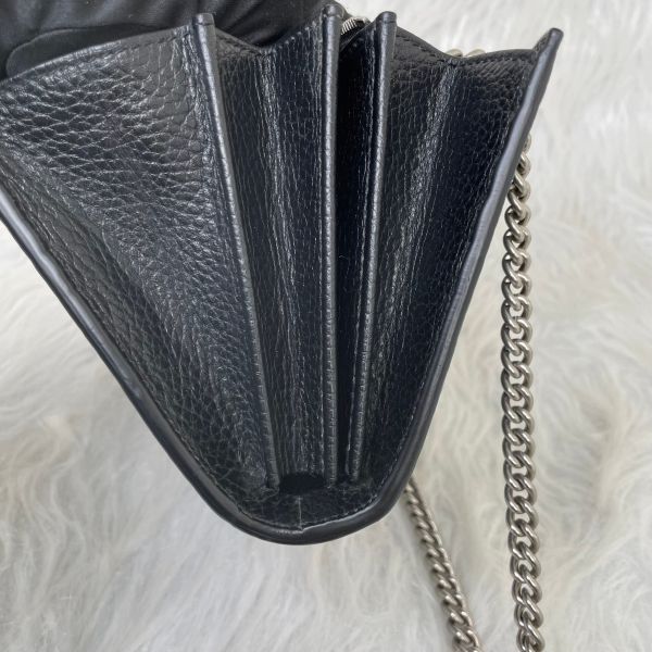 【12期0利率】GUCCI  DIONYSUS黑皮革WOC 20公分【95成新】 
